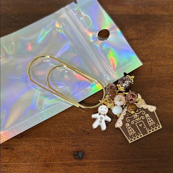 Two Weeks On Mars Gold and Brown Charm Bookmark new - Picture 1 of 3